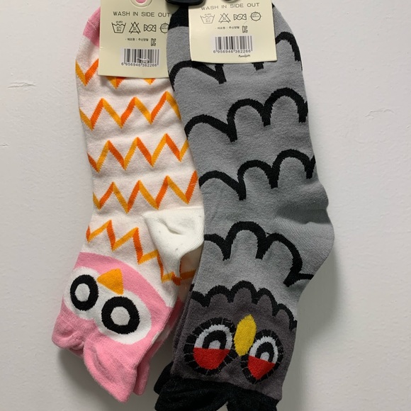 NWT Coco & Hana Owl Socks - 4 pairs - Picture 5 of 6